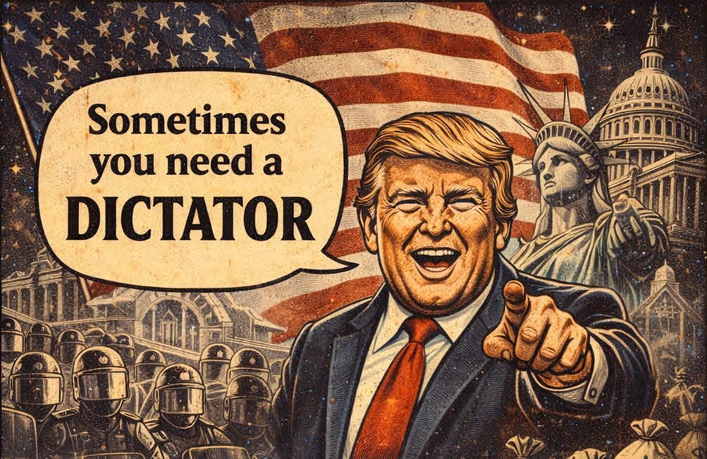 Trump At Davos - Trump The Dictator